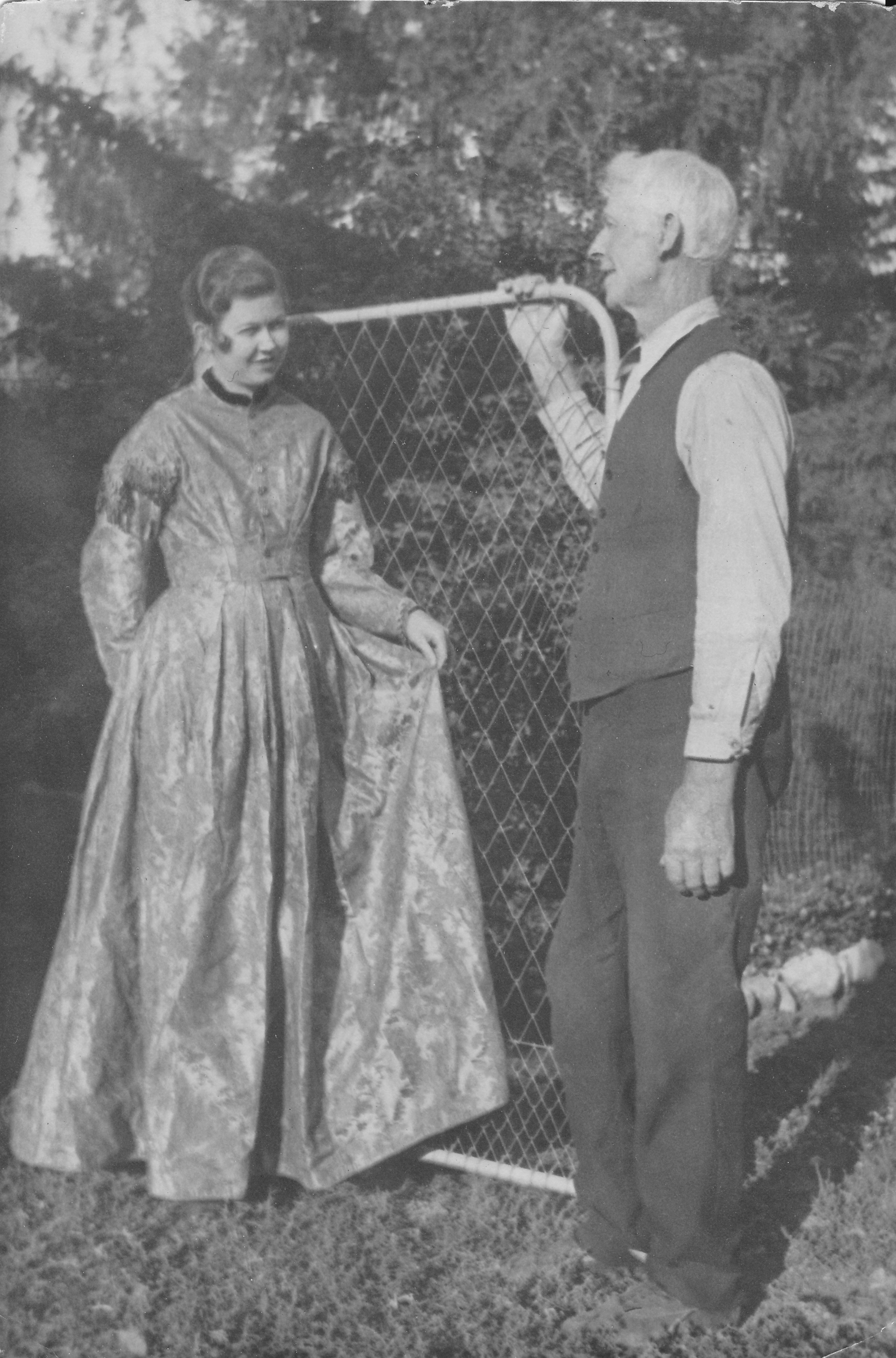 Christine J Bogle and Her Father (early 1900s)