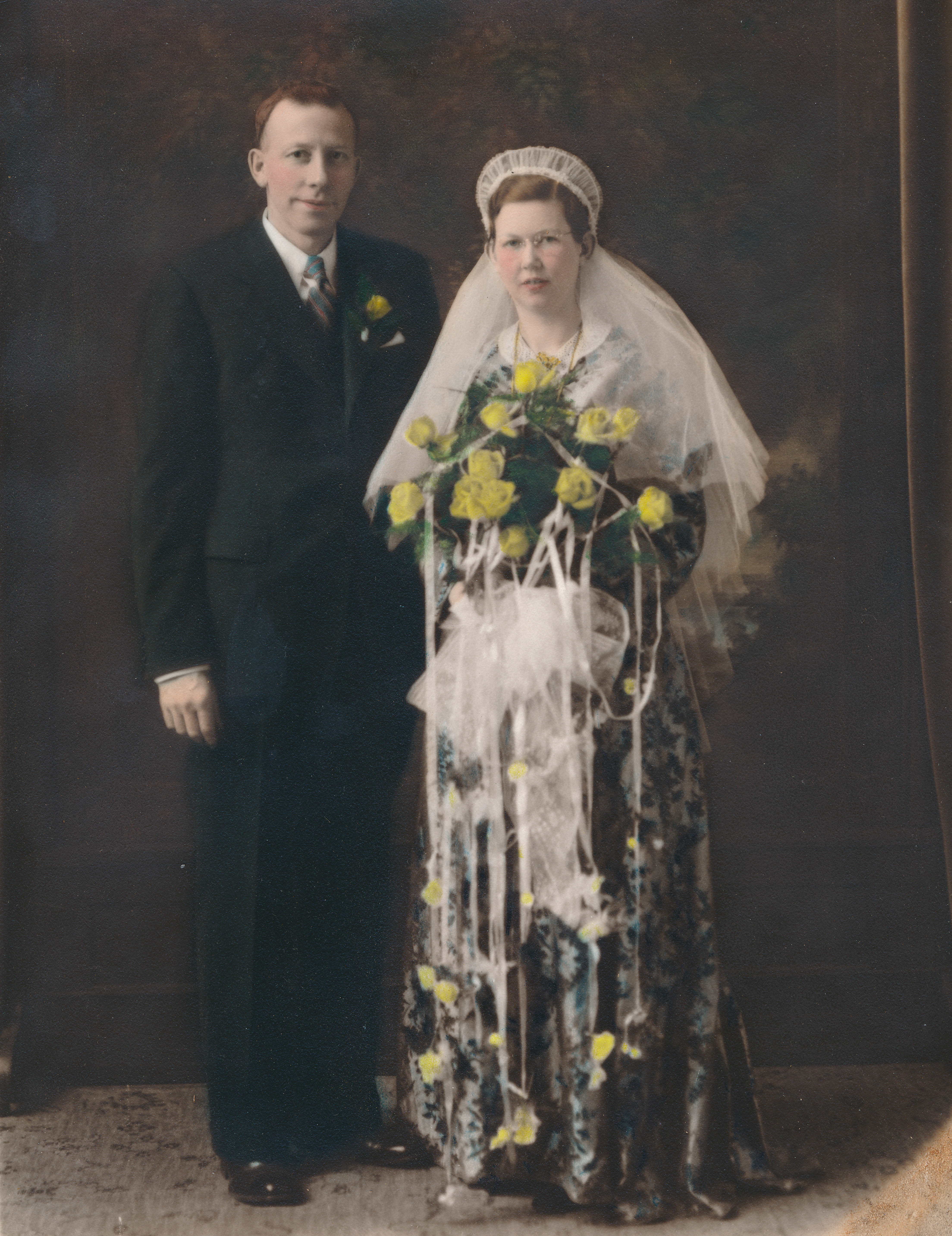 Wedding of Curt A. Olson & Christina J Bogle (c 1937)